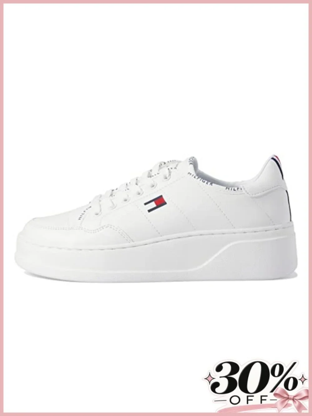 Tommy Hilfiger Grazie Low Platform Sneakers Lace Up Casual